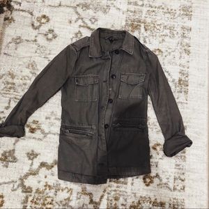 Olive green utility jacket